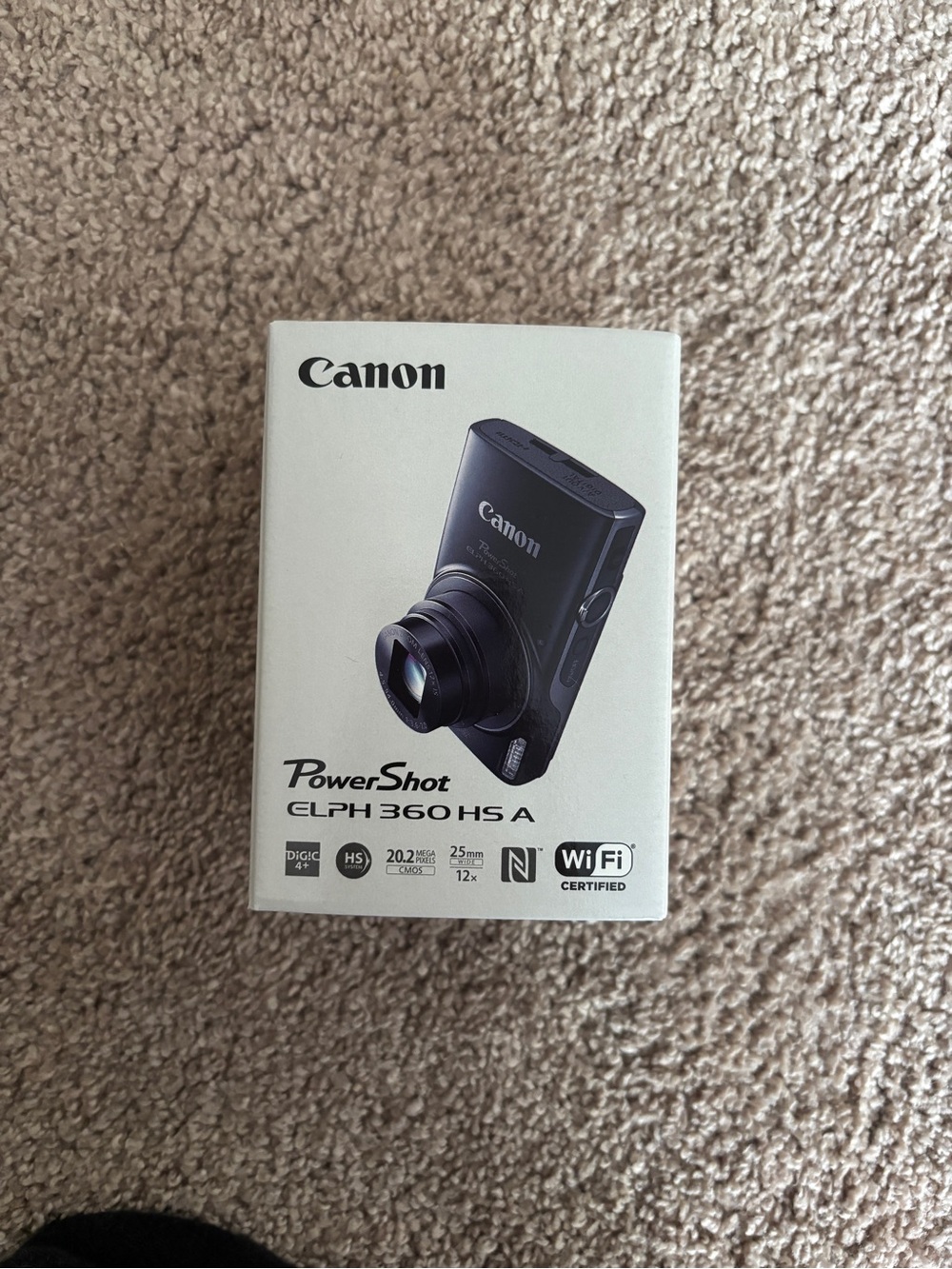 Canon PowerShot ELPH 360 HS A Compact Digital Camera - Black